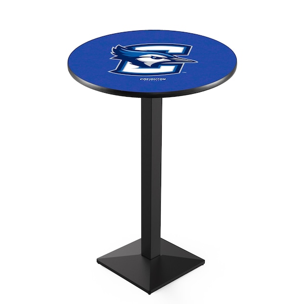 36" Blk Wrinkle Creighton Pub Table